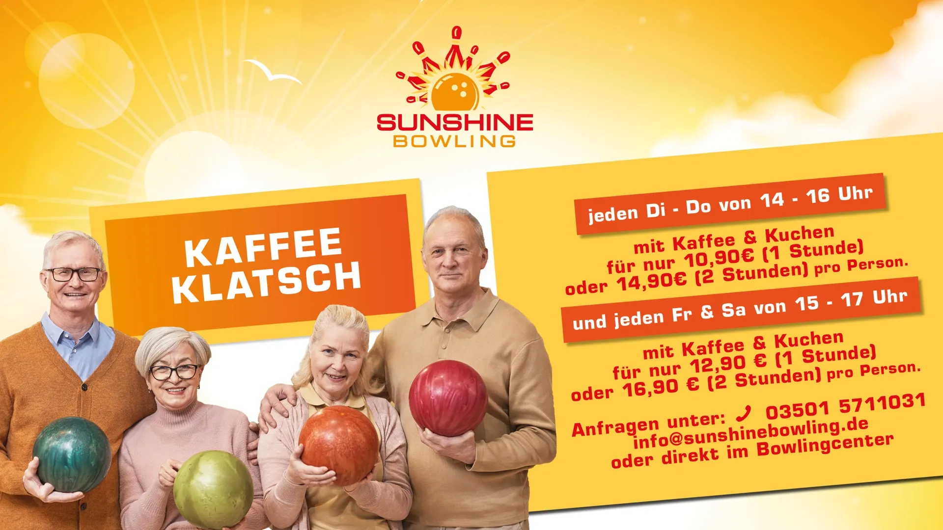 Kaffeeklatsch bei Sunshine Bowling